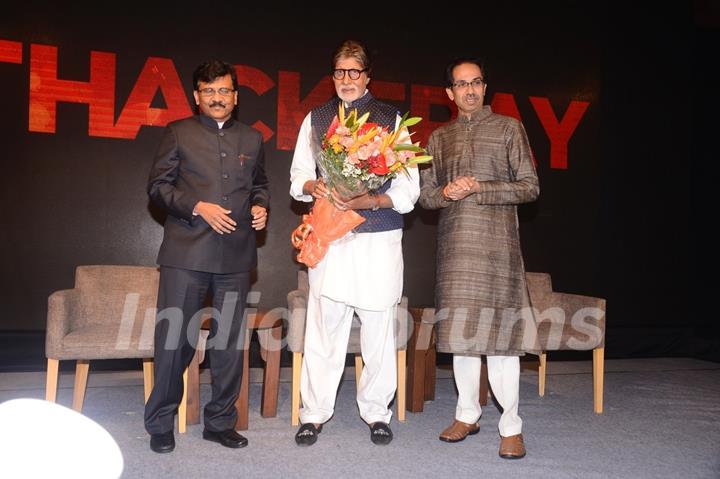 Amitabh Bachchan at Thackerey film launch