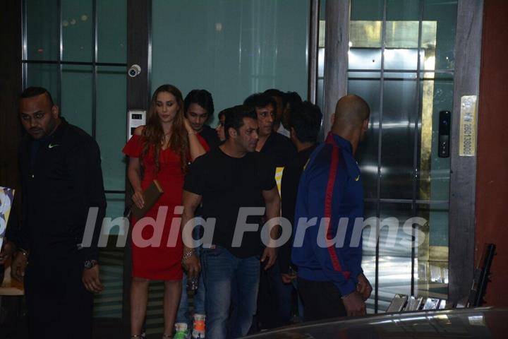 Christmas Bash at Arpita Khan's residence