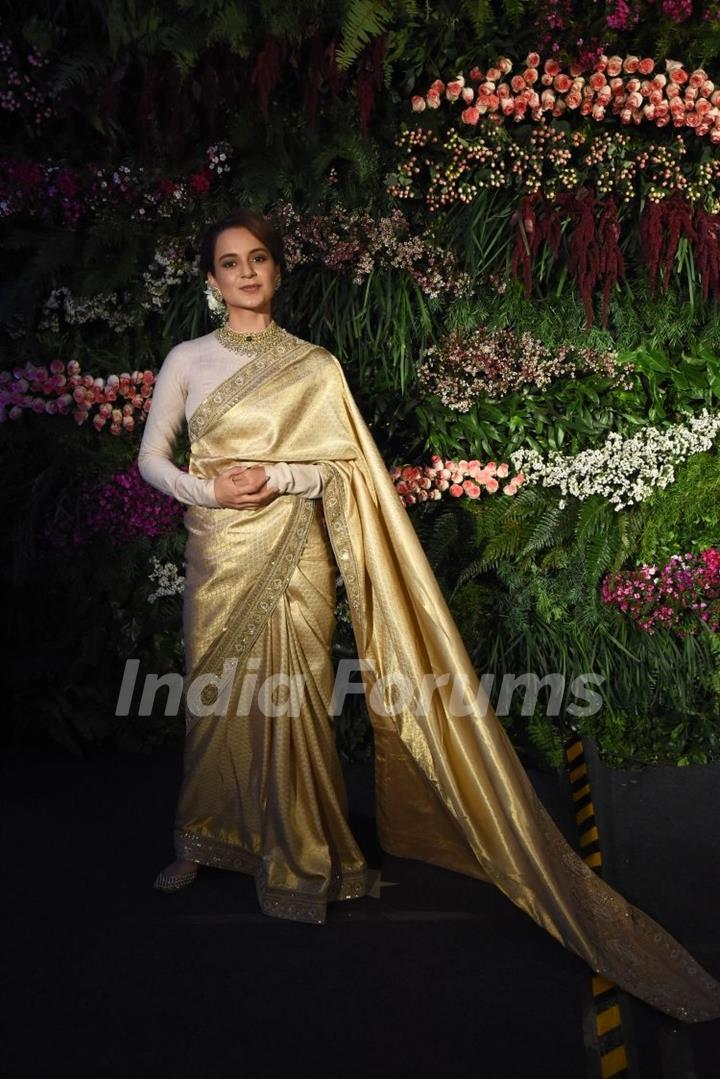 Kangana - Madhuri - Rekha at Virushka's Reception