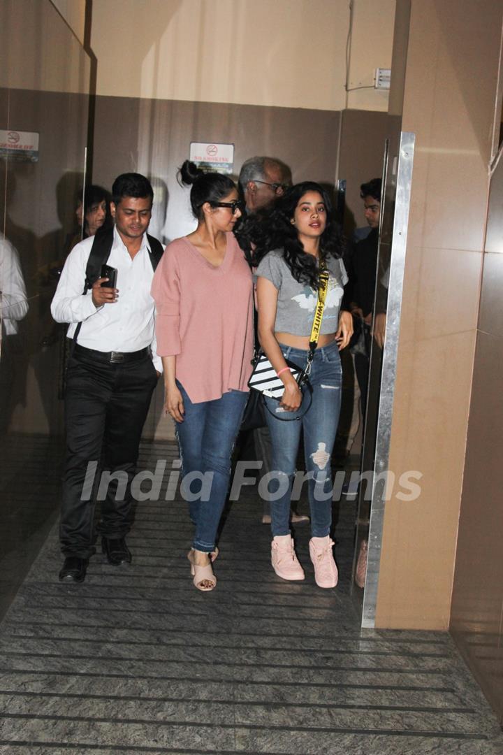 Ishaan Khattar's movie date with Jahnavi's parents