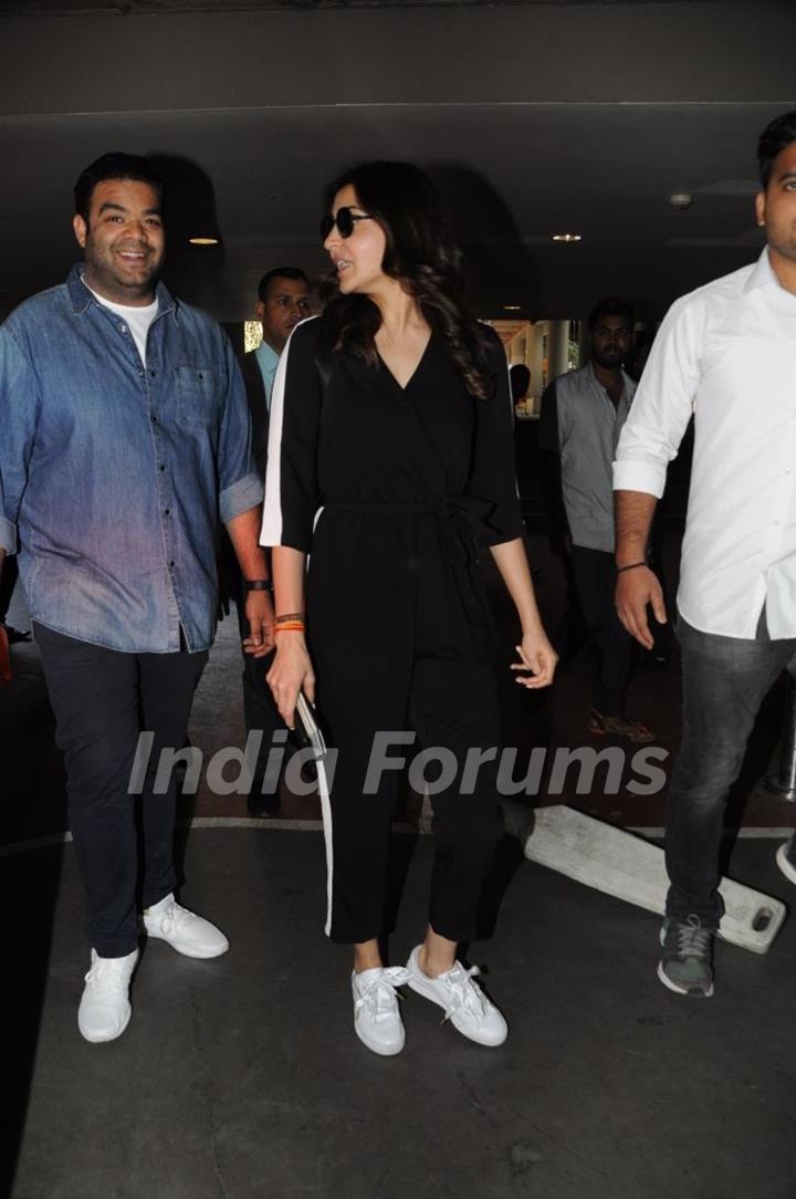 Anushka Sharma is back to the city sans husband Virat Kohli