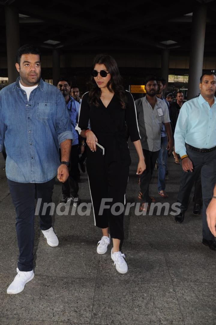 Anushka Sharma is back to the city sans husband Virat Kohli