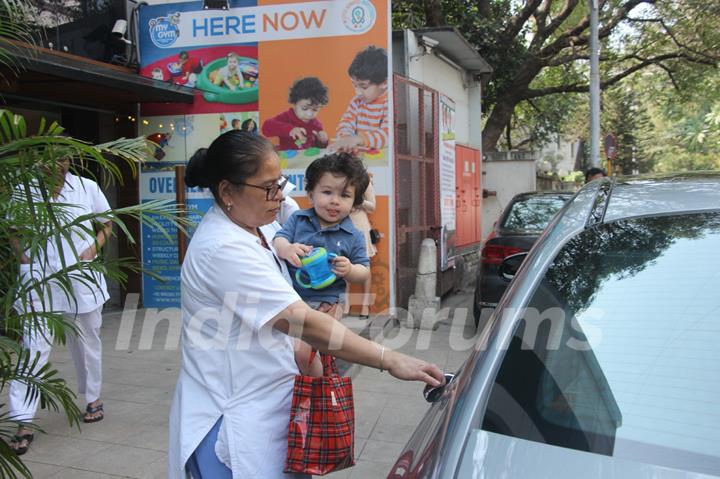 Baby Taimur Ali Khan clicked in the city