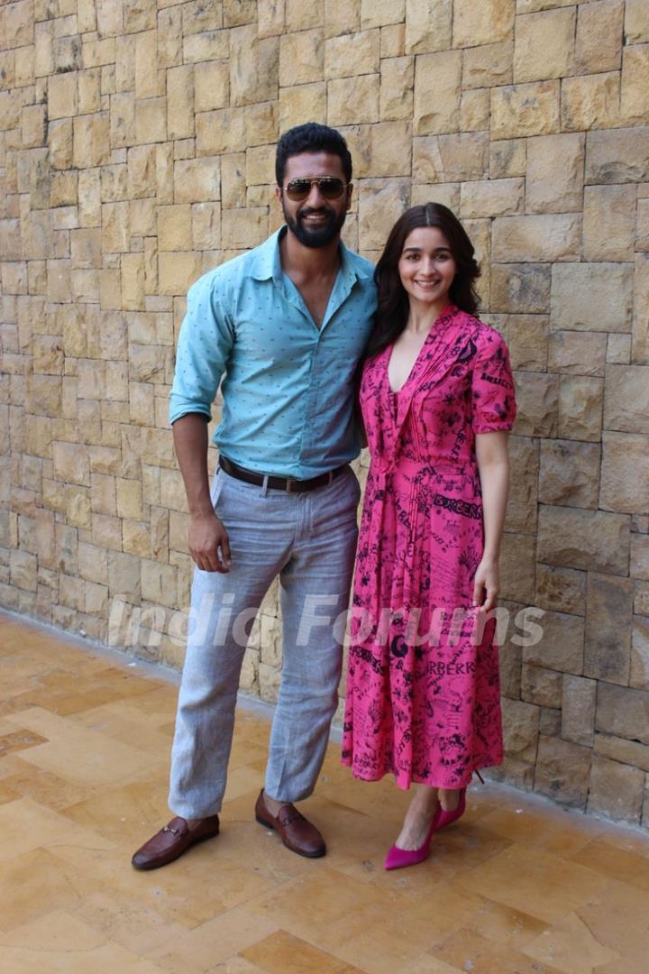 Alia Bhatt & Vicky Kaushal for Raazi post interview in JW Marriott hotel in Juhu