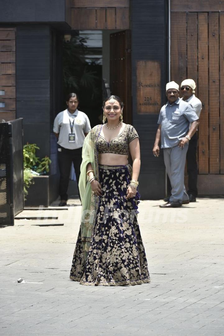 Rani Mukherjee at Sonam Kapoor and Anand Ahuja Wedding
