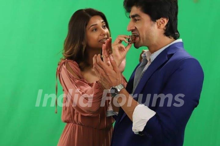 Jennifer Winget and Harshad Chopda