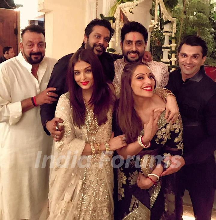 Sanjay Dutt, Aishwarya Rai, Abhishek Bachchan, Bipasha Basu and Karan Singh Grover