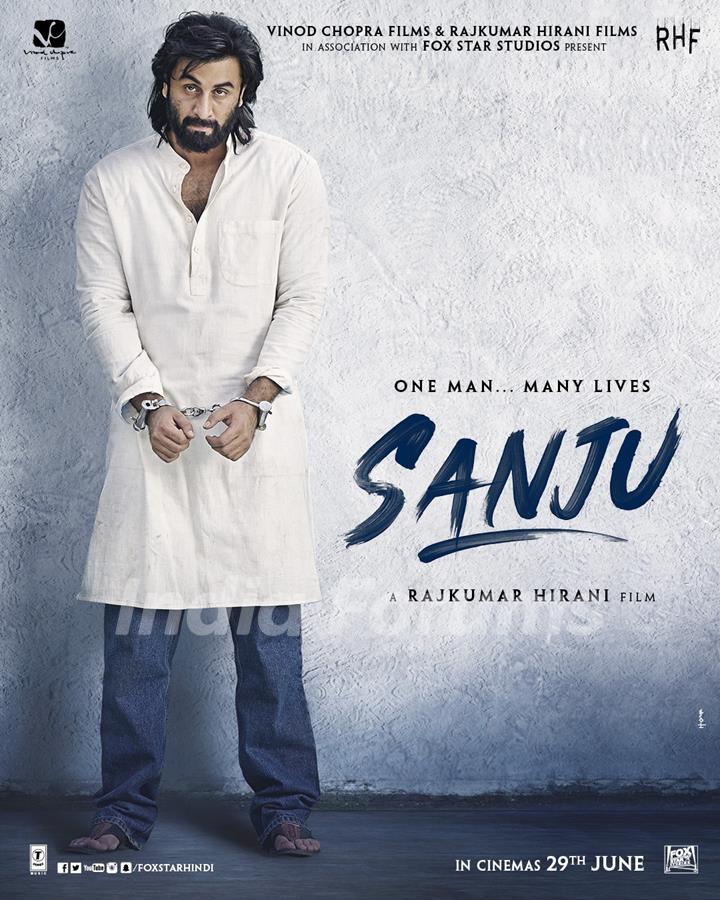 Ranbir Kapoor as Sanju in Jail.. Sanju Movie Poster