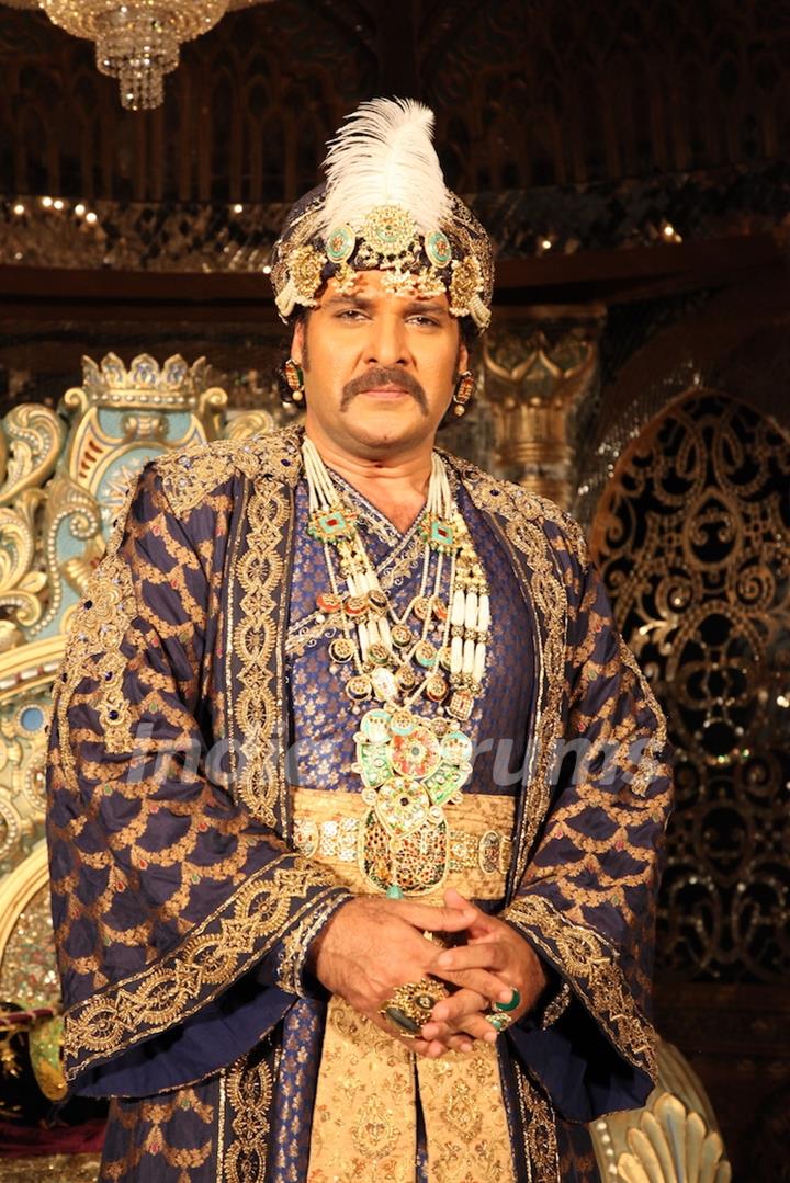 Shahbaz Khan as Akbar at the launch of COLORS' Dastaan-E-Mohobbat Salim Anarkali