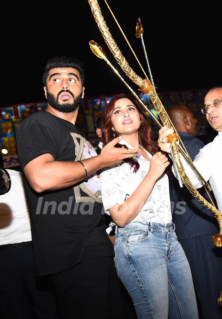 Arjun and Parineeti spotted during the promotion of Namaste England in Delhi