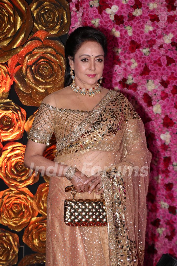 Hema Malini spotted at Lux Golden Rose Awards