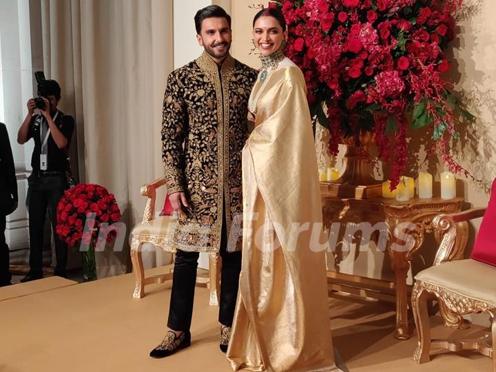 Ranveer Singh and Deepika Padukone Bangalore Reception Pictures