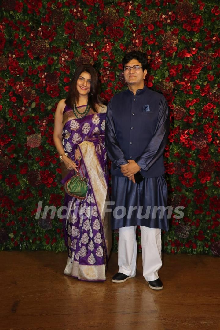 Prasoon Joshi at Ranveer Deepika Wedding Reception Mumbai