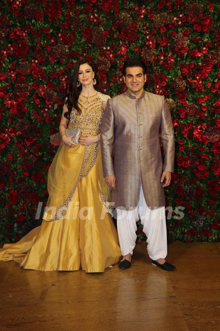 Arbaaz Khan at Ranveer Deepika Wedding Reception Mumbai
