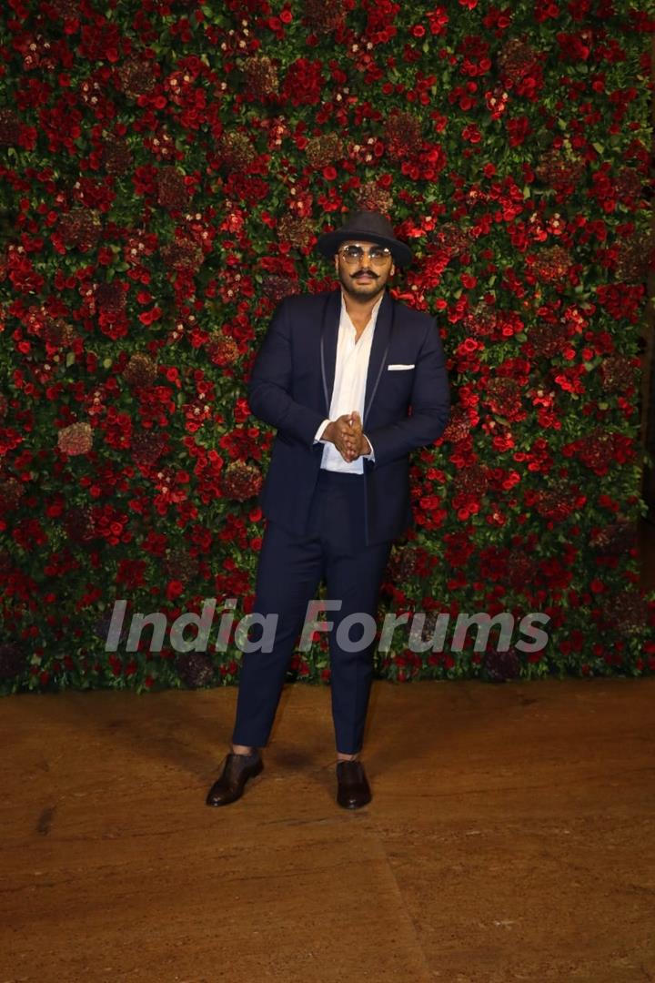 Arjun Kapoor at Ranveer Deepika Wedding Reception Mumbai