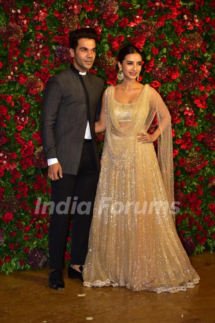 Rajkummar Rao and Patralekha at Ranveer Deepika Wedding Reception Mumbai