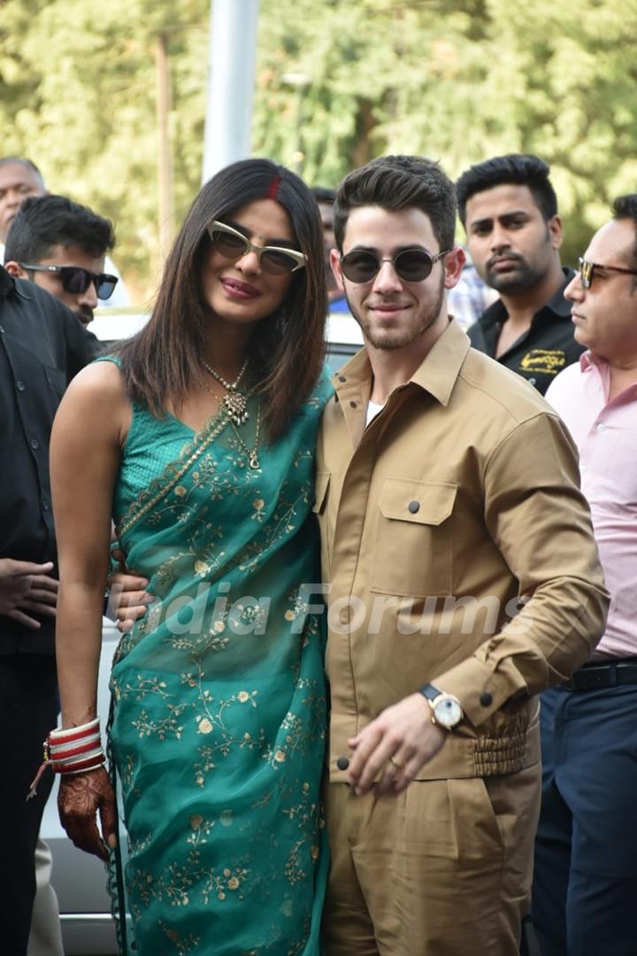 Priyanka Nick after Marriage pictures at Jodhpur Airport