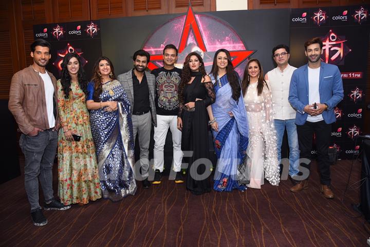 Producer Siddharth Kumar Tewary and star cast at the launch of Colors's Tantra