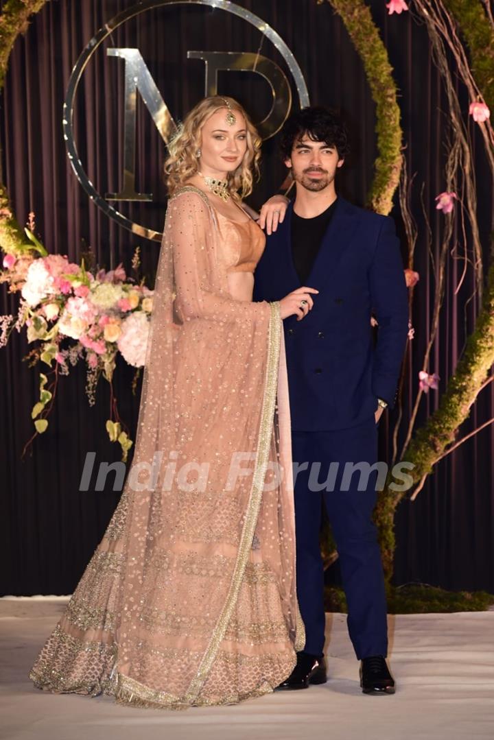 Joe Jonas and Sophie Turner at Priyanka and Nick's Wedding Reception, Delhi