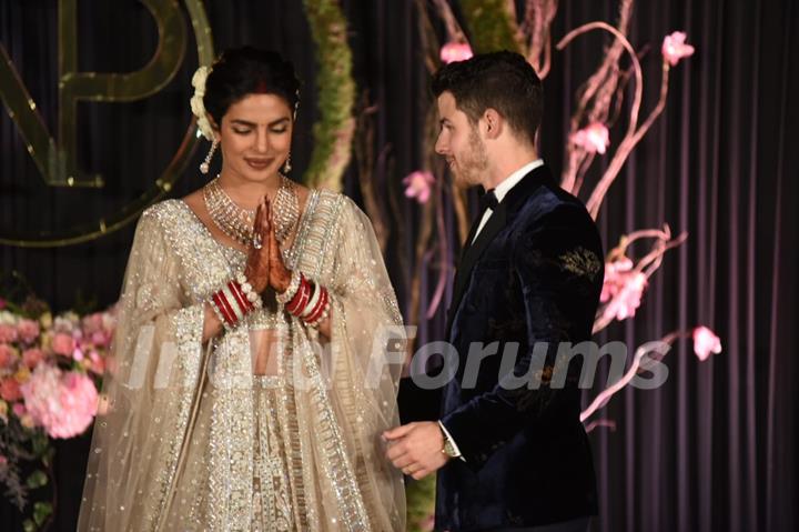 Priyanka and Nick at their Wedding Reception, Delhi