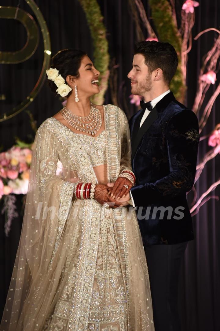 Priyanka and Nick at their Wedding Reception, Delhi