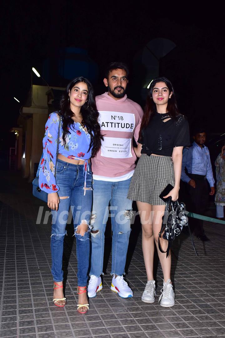 Janhvi Kapoor and Khushi Kapoor at the screening of film 'Kedarnath'