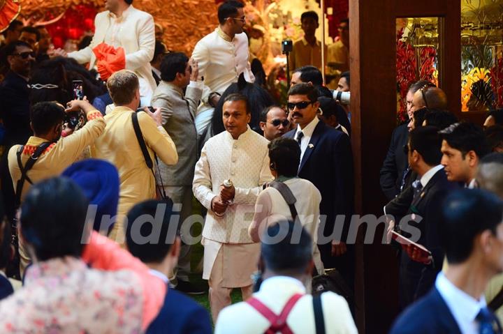 Mukesh Ambani at Isha Ambani-Anand Piramal Wedding