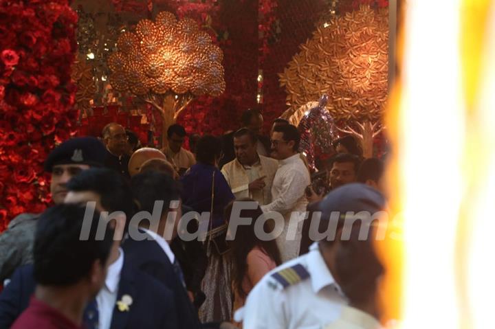 Aamir Khan and Kiran Rao at Isha Ambani-Anand Piramal Wedding