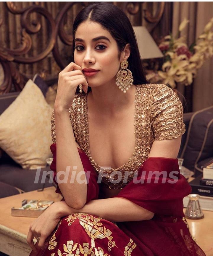 Janhvi Kapoor at Isha Ambani and Anand Piramal Wedding