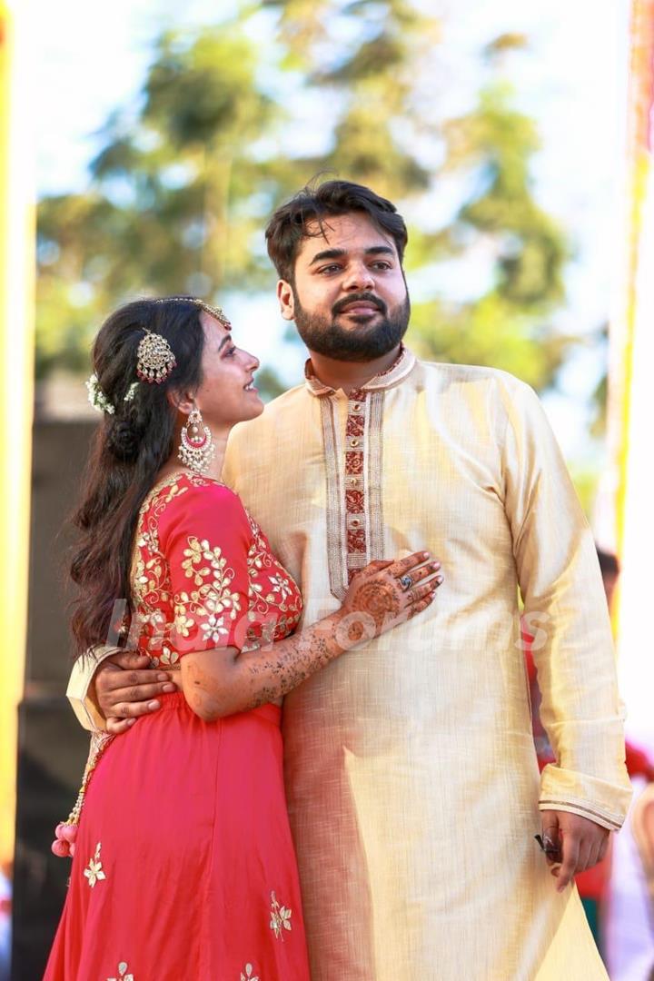 Shweta Basu Prasad with Rohit Mittal on her Mehendi Ceremony