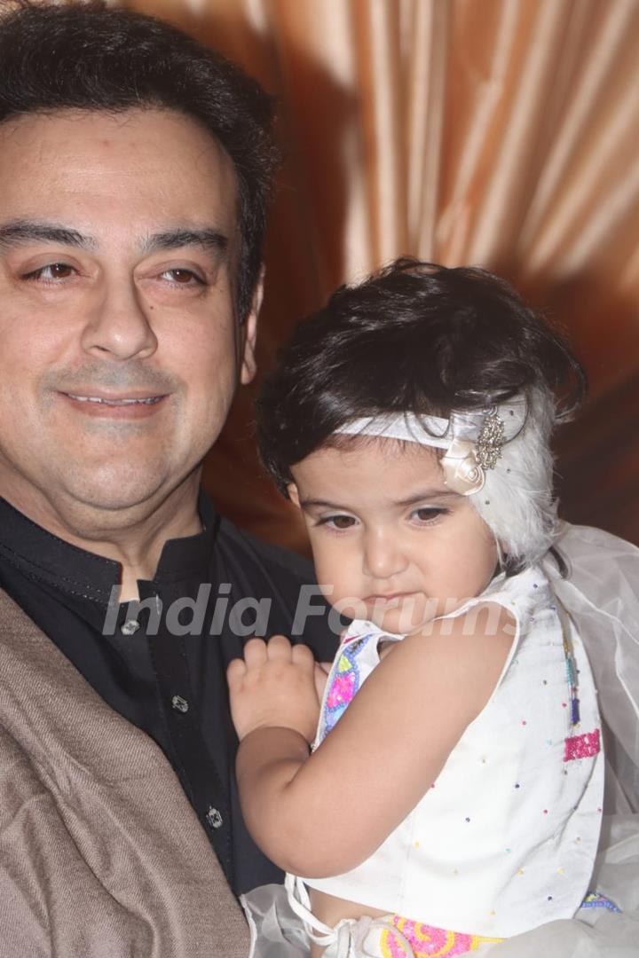 Adnan Sami with daughter for Isha Ambani and Anand Piramal Reception