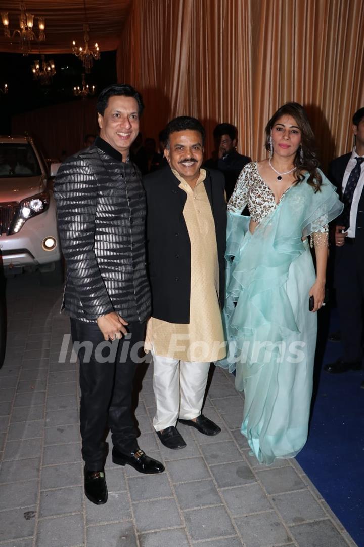 Madhur Bhandarkar with wife for Isha Ambani and Anand Piramal Reception Pictures