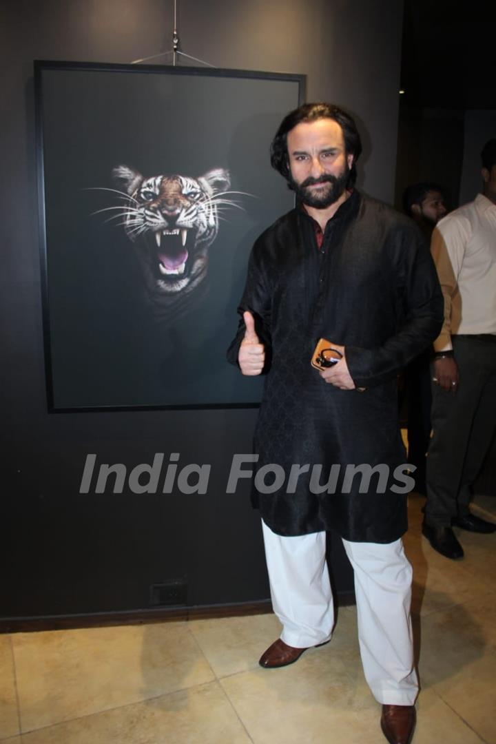 Saif Ali Khan Snapped at a Light and Shadow Event