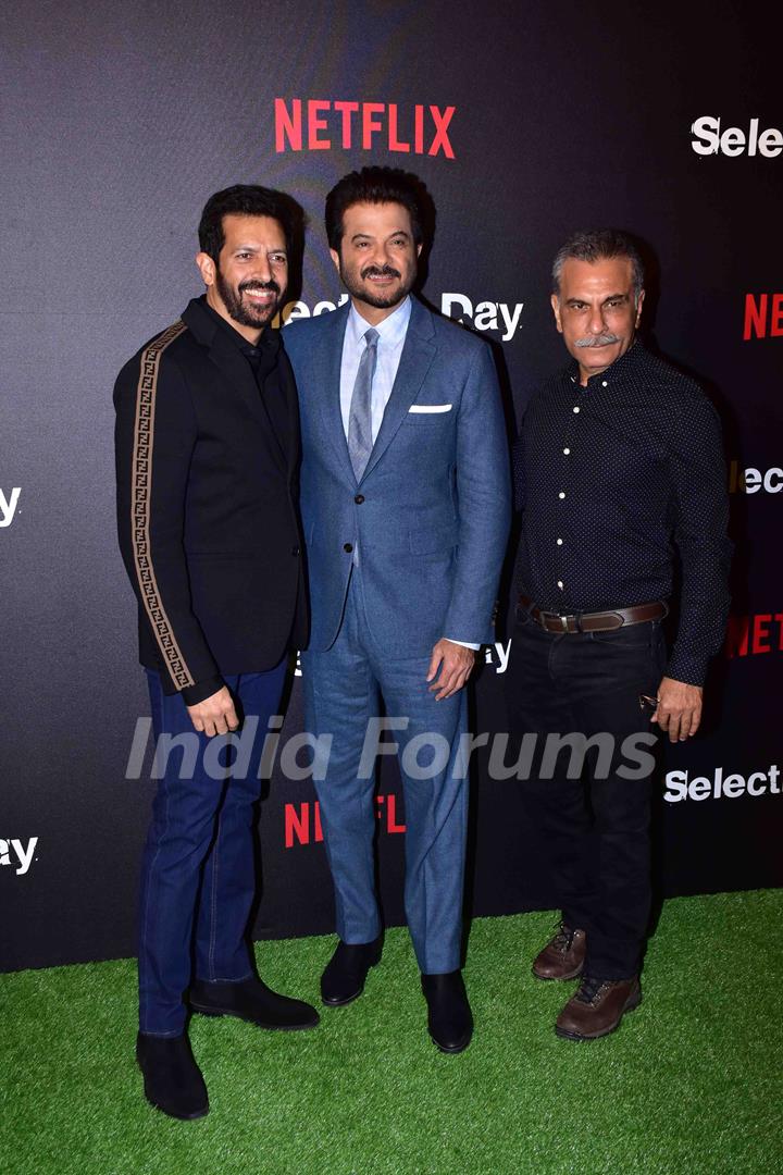 Anil Kapoor with Kabir Khan and Pavan Malhotra snapped at  Netflix's screening of Selection Day