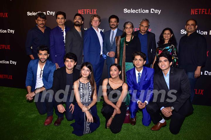 The cast snapped at  Netflix's screening of Selection Day