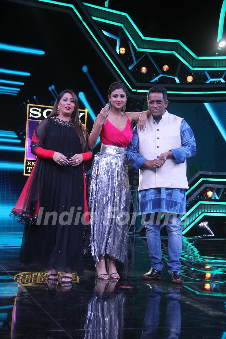 Geeta Kapur, Shilpa Shetty and Anurag Basu at Launch of super dancer chapter 3