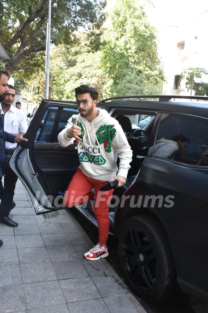 Ranveer Singh spotted around the town