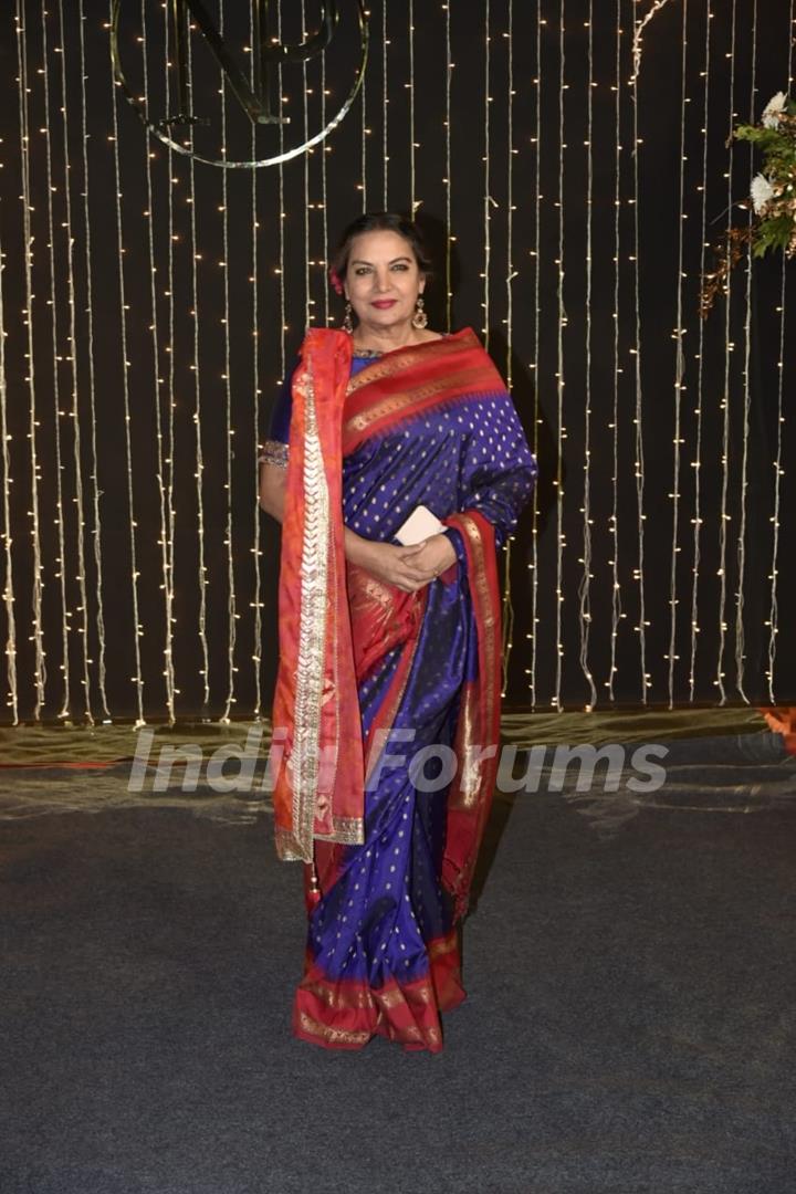 Shabana Azmi at Priyanka Chopra and Nick Jonas Wedding Reception, Mumbai