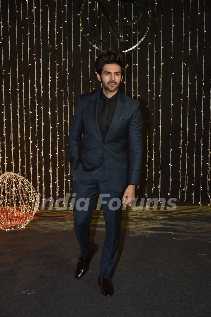 Kartik Aaryan at Priyanka Chopra and Nick Jonas Wedding Reception, Mumbai