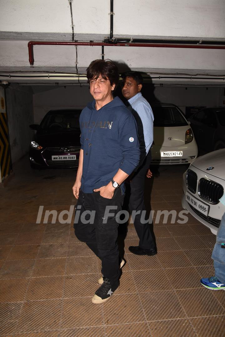 Shah Rukh Khan spotted for Zero's Screening