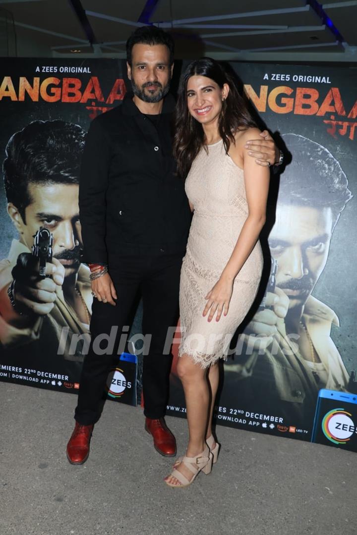 Rohit Roy and Aahana Kumra at Rangbaaz Screening