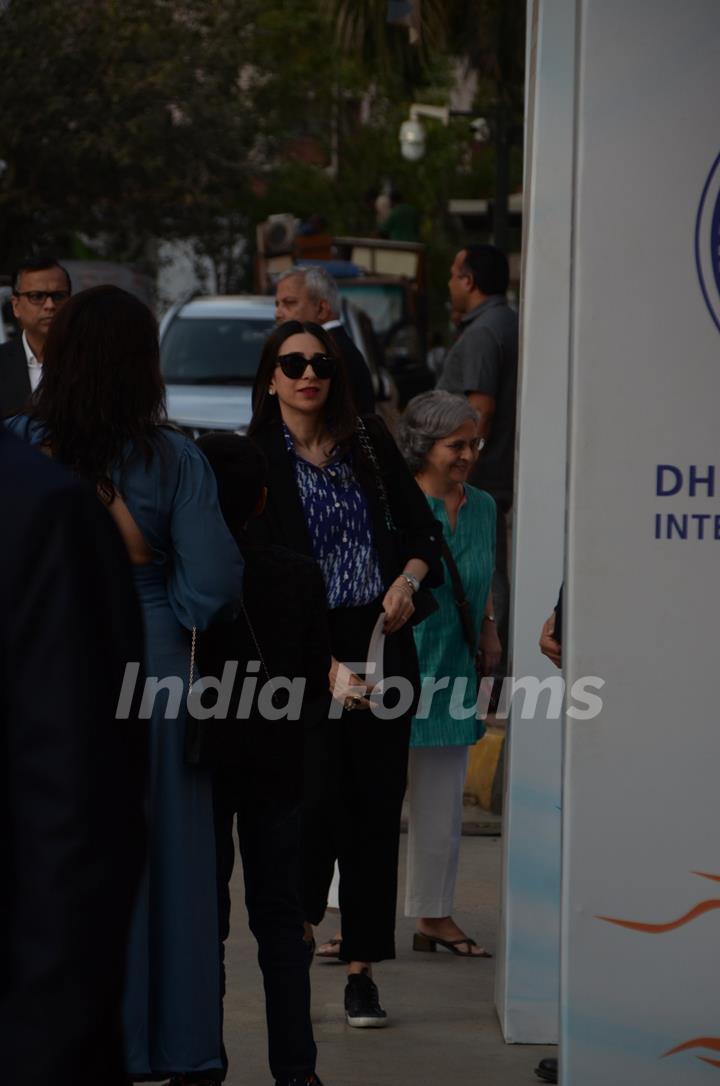 Karisma Kapoor snapped with at Ambani School