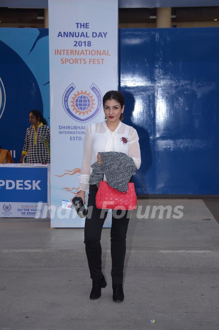 Raveena Tandon snapped at Ambani School