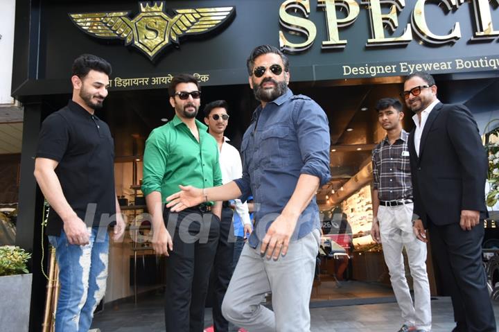 Suniel Shetty snapped at 'SPECTA' launch event