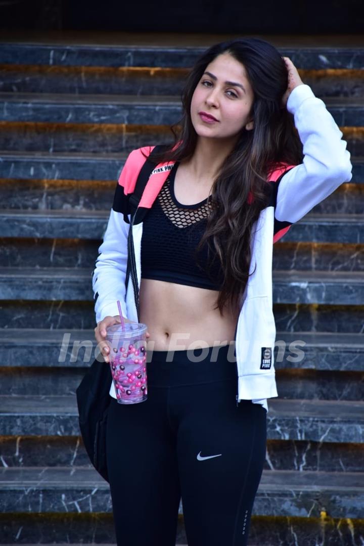 Malvika Raaj snapped after Gym