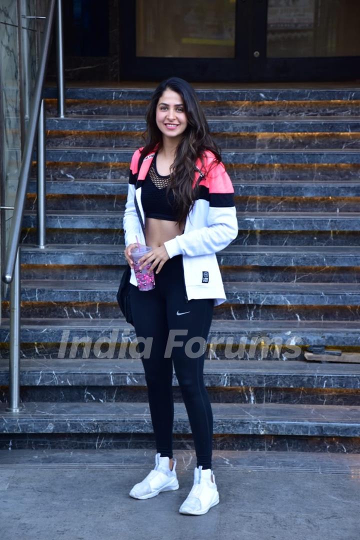 Malvika Raaj snapped after Gym