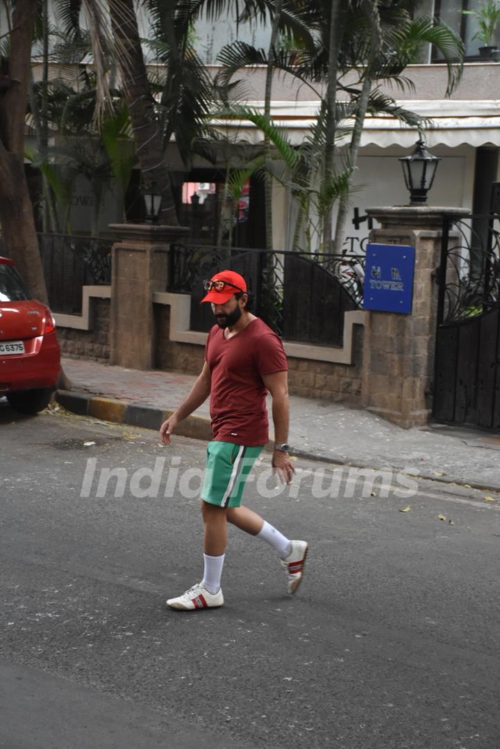 Saif Ali Khan spotted around the town