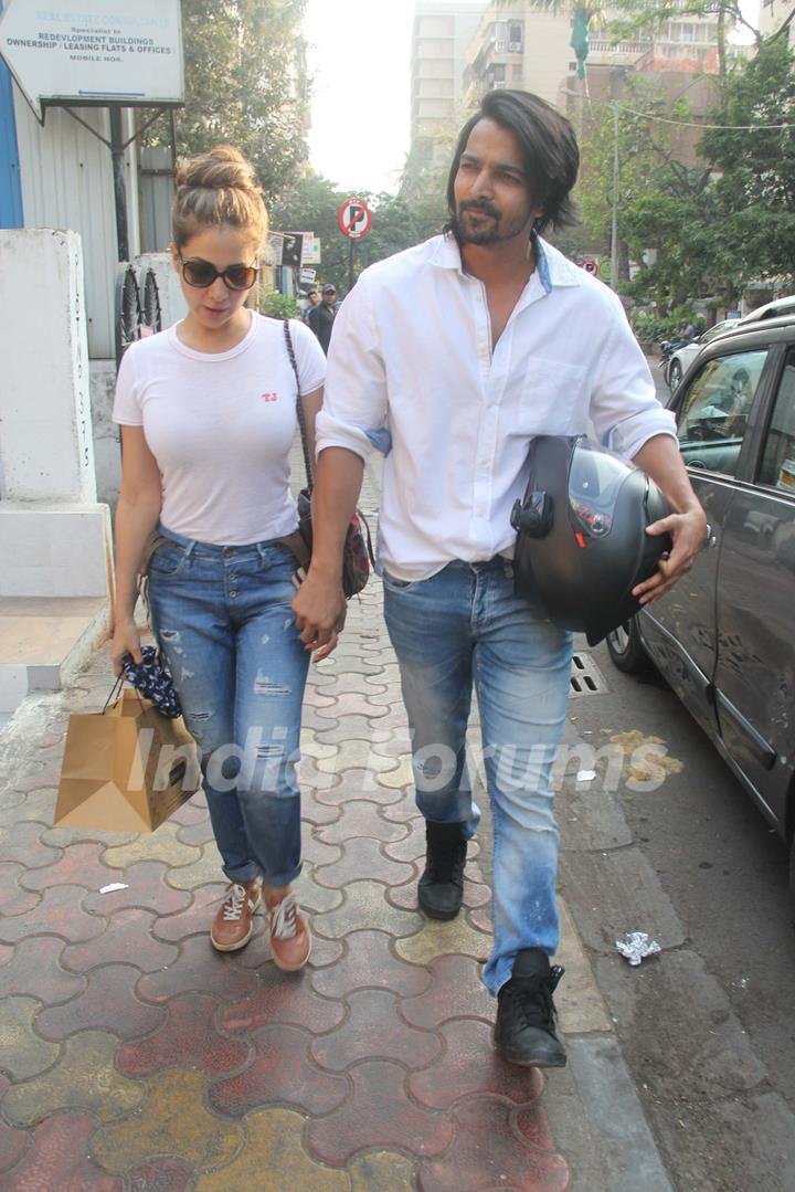 Harshvardhan Rane with Kim Sharma spotted around the town