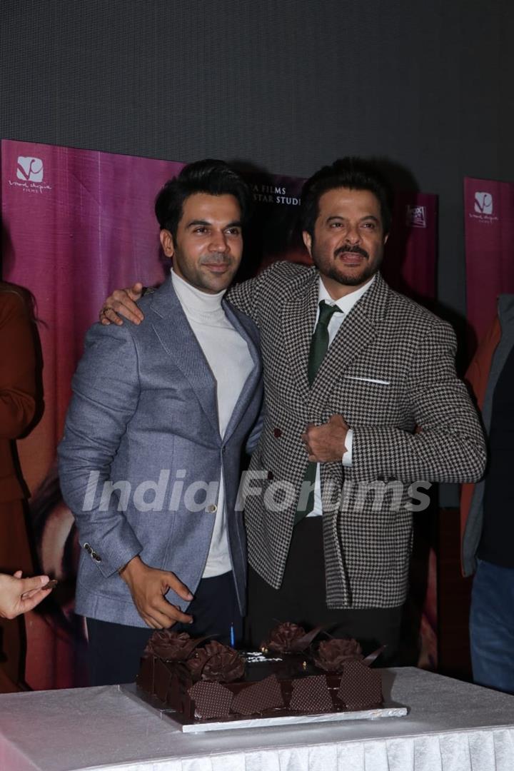 Anil Kapoor and Rajkummar Rao celebrates his birthday at trailer launch