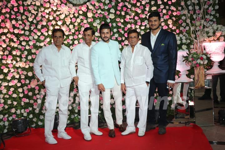 Abbas- Mustan with family at Kapil Sharma and Ginni Chatrath's Reception, Mumbai